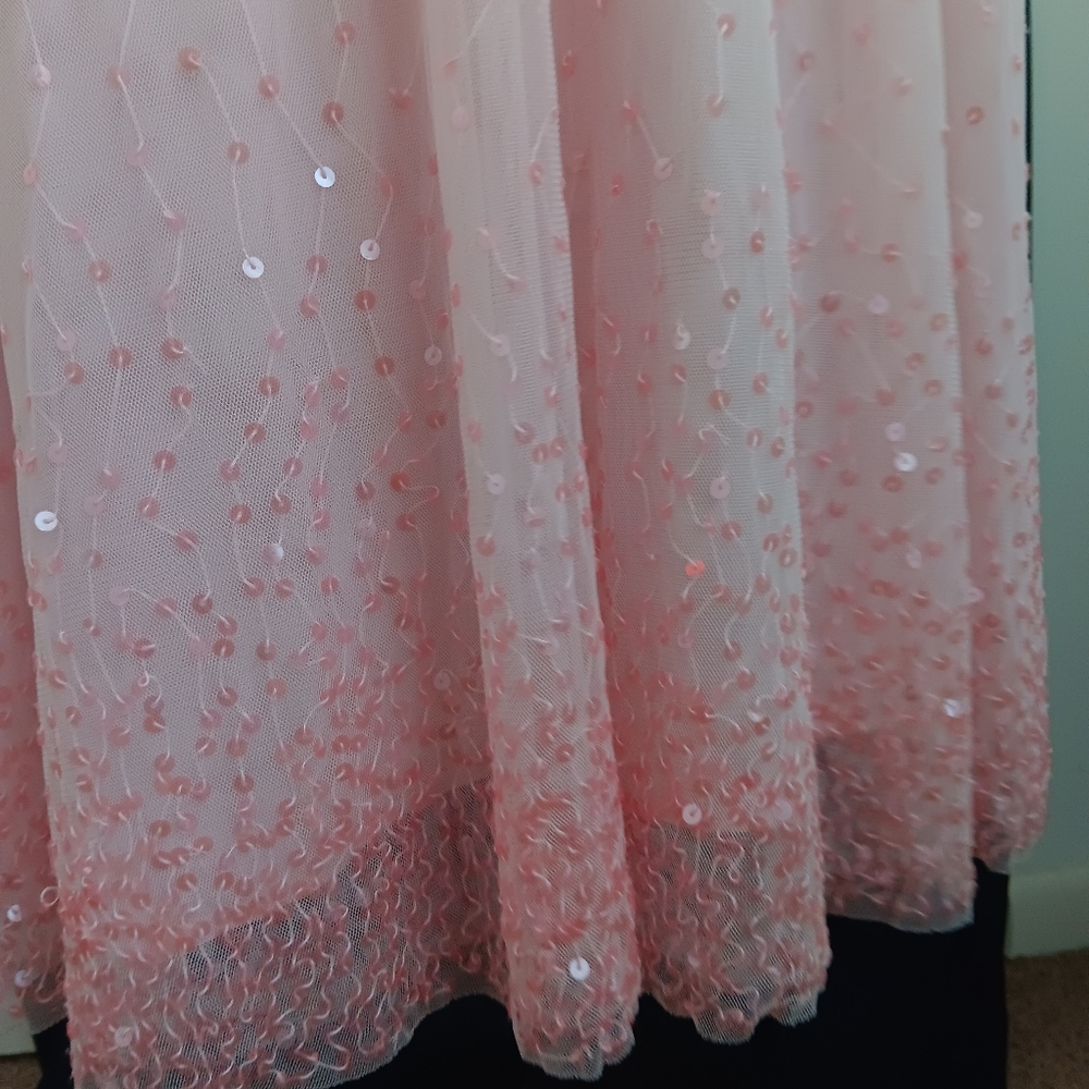 Bloomingdale Pink sequin A line skirt